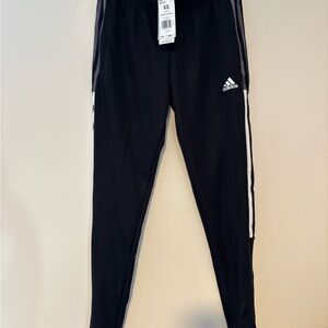 Adidas Women's Black Joggers with White Accents